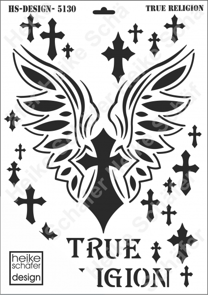 Schablone-Stencil A3 253-5130 True Religion